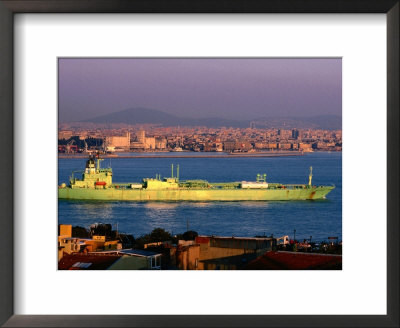 Oil Tanker At Golden Horn On Bosphorous, Istanbul, Turkey by John Elk Iii Pricing Limited Edition Print image