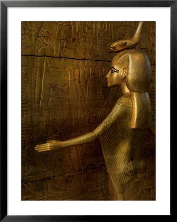 Detail Of Goddess Selket, Pharaoh Tutankhamun, Egyptian Museum, Egypt by Kenneth Garrett Pricing Limited Edition Print image
