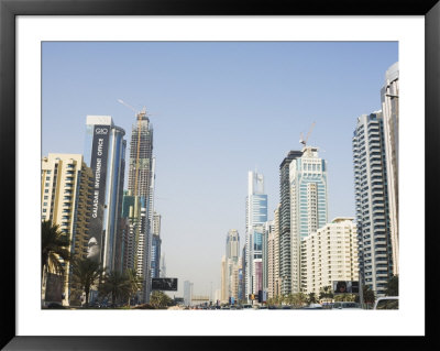 Sheikh Zayed Road, Dubai, United Arab Emirates, Middle East by Amanda Hall Pricing Limited Edition Print image