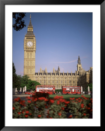 Houses Of Parliament, Unesco World Heritage Site, And Parliament Square, London by G Richardson Pricing Limited Edition Print image