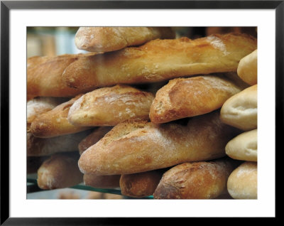 Bread And Baguettes In Boulangerie In Town Centre, Lille, Flanders, Nord, France by David Hughes Pricing Limited Edition Print image