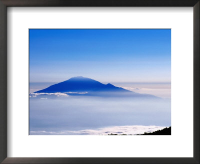 Peak Of Mt. Meru Poking Through Clouds, Mt. Kilimanjaro National Park, Kilimanjaro, Tanzania by Ariadne Van Zandbergen Pricing Limited Edition Print image