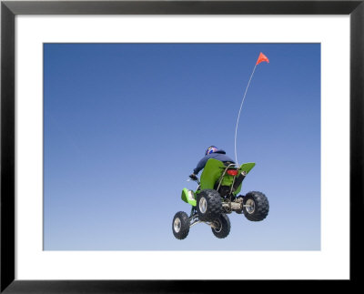 Airborne Atv Rider, Pismo Beach, California by Brent Winebrenner Pricing Limited Edition Print image