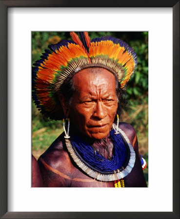 An Elder From The Mebengokre Indians, Brazil by John Maier Jr. Pricing Limited Edition Print image