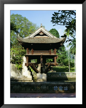 The One Pillar Pagoda (Chua Mot Cot), Built In 1049 To Resemble A Lotus Blossom, Hanoi, Indochina by Robert Francis Pricing Limited Edition Print image