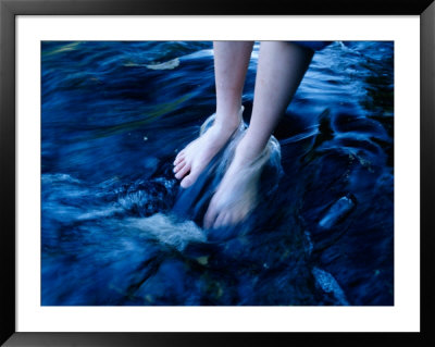 A Close View Of Feet In River Water by Heather Perry Pricing Limited Edition Print image