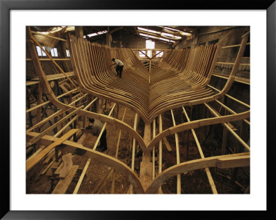 The Hand-Carved Ribs Of A Black Sea Fishing Vessel Called A Cektirme by Randy Olson Pricing Limited Edition Print image