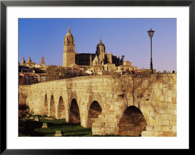 The Roman Bridge And City From The Tormes River, Salamanca, Castilla Leon, Spain by Marco Simoni Pricing Limited Edition Print image