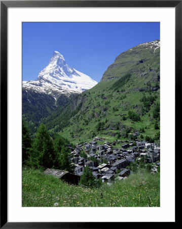 Zermatt And The Matterhorn, Swiss Alps, Switzerland by Roy Rainford Pricing Limited Edition Print image