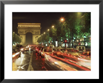 Avenue Des Champs Elysees And The Arc De Triomphe, Paris, France by Alain Evrard Pricing Limited Edition Print image