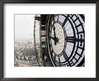 Close-Up Of The Clock Face Of Big Ben, Houses Of Parliament, Westminster, London, England by Adam Woolfitt Pricing Limited Edition Print image