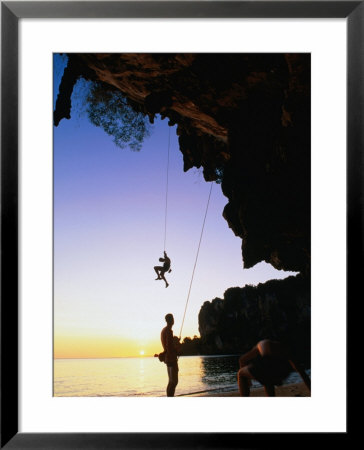 Climbers On Ton Sai Cliff, Krabi, Thailand by Anders Blomqvist Pricing Limited Edition Print image