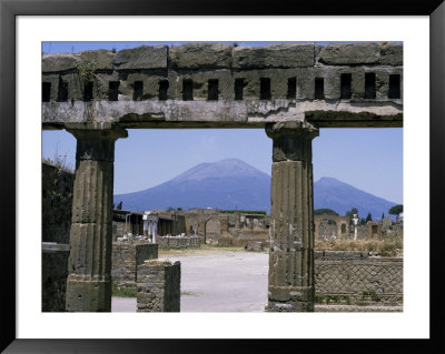 Versuvius Volcano Seen From Pompeii by Tony Waltham Pricing Limited Edition Print image