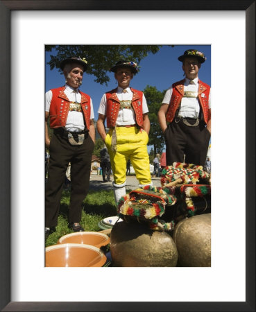 People In Traditional Costumes From Several Regions, Interlaken, Switzerland by Christian Kober Pricing Limited Edition Print image