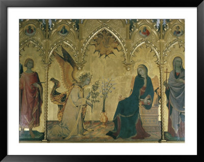 The Annunciation, Simone Martini, Uffizi, Florence, Tuscany, Italy by Walter Rawlings Pricing Limited Edition Print image
