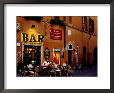 Outside Bar At Trastevere, Rome, Lazio, Italy by Izzet Keribar Pricing Limited Edition Print image