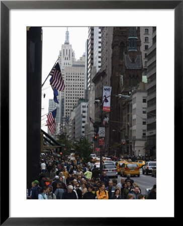 Fifth Avenue Crowds, Manhattan, New York City, New York, Usa by Amanda Hall Pricing Limited Edition Print image