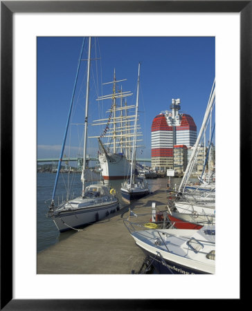 Yachts Moored Near The Uitken Lookout In Gothenburg, Goteborg Harbour, Sweden, Scandinavia by Neale Clarke Pricing Limited Edition Print image