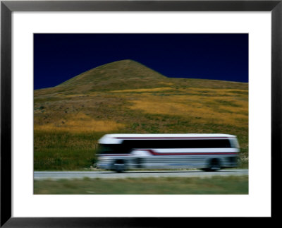 Panned View Of A Bus On Interstate 15 by Raymond Gehman Pricing Limited Edition Print image