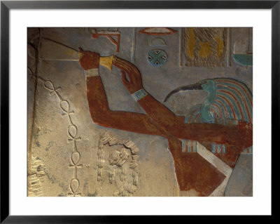 God Thoth Purifying Hetsheput At The Karnak Temple, Egypt by Claudia Adams Pricing Limited Edition Print image
