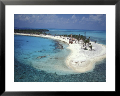 Aerial View Of Lighthouse Reef, Belize by Greg Johnston Pricing Limited Edition Print image