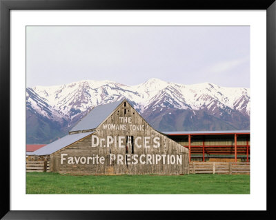 Dr Pierce's Barn, Wellsville Mountains In Distance, Cache Valley, Utah, Usa by Scott T. Smith Pricing Limited Edition Print image