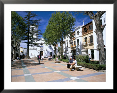 People Relaxing In Church Square In Front Of The El Salvador Church by Pearl Bucknall Pricing Limited Edition Print image