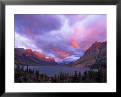 Sunrise Over Wild Goose Island, Glacier National Park, Montana, Usa by Chuck Haney Pricing Limited Edition Print image