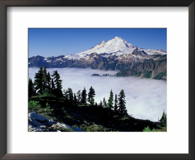 View Of Mount Baker From Artist's Point, Snoqualmie National Forest, Washington, Usa by William Sutton Pricing Limited Edition Print image