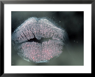 Lip Imprint On Window by William Sutton Pricing Limited Edition Print image