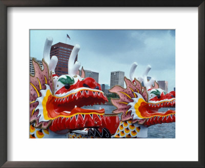 Dragon Boat Race On The Willamette River, Rose Festival, Portland, Oregon, Usa by Janis Miglavs Pricing Limited Edition Print image