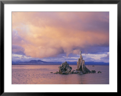 Towers Of Calcium Carbonate Called Tufa Stand Above The Lakes Surface by Phil Schermeister Pricing Limited Edition Print image