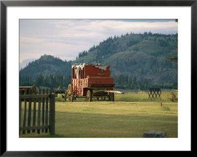 An Orginal Carriage And Other Equipment On The Historic Okeefe Ranch by Michael S. Lewis Pricing Limited Edition Print image