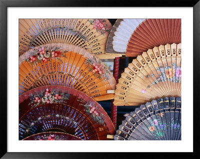 Fans At Stall, El Rastro Market, La Latina, Madrid, Spain by Richard Nebesky Pricing Limited Edition Print image