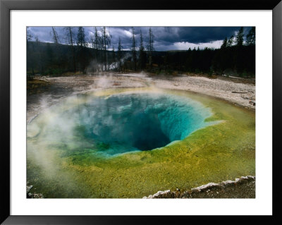 Morning Glory Pool, Yellowstone National Park, Wyoming, Usa by Carol Polich Pricing Limited Edition Print image