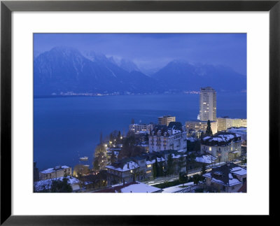 Montreux And Lake Geneva, Switzerland by Walter Bibikow Pricing Limited Edition Print image
