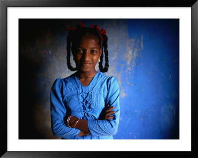 Young Girl Inside Her Home, Pune, Maharashtra, India by Jerry Galea Pricing Limited Edition Print image