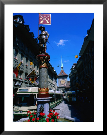 Trams On Marktgasse, Bern, Switzerland by Chris Mellor Pricing Limited Edition Print image