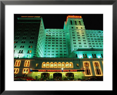 Merv Griffin's Resorts Casino Illuminated At Night, North Carolina Avenue, Atlantic City, Usa by Jeff Greenberg Pricing Limited Edition Print image