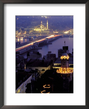 Yeni Mosque And The Galata Bridge, Istanbul, Turkey by Ali Kabas Pricing Limited Edition Print image