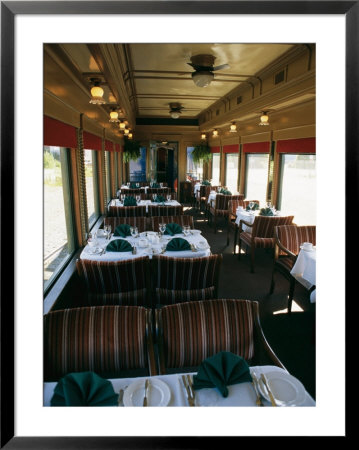 A Dining Car Aboard The Royal Hudson Steam Train by Michael S. Lewis Pricing Limited Edition Print image