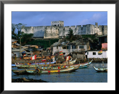 Historic Fort Metal Cross Overlooks The Harbour Of Dixcove, Western, Ghana by Ariadne Van Zandbergen Pricing Limited Edition Print image