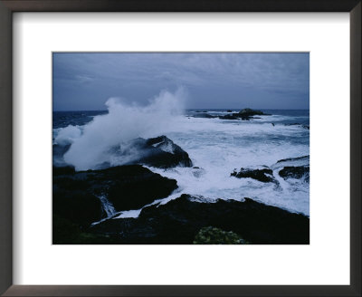 The Pacific Smashes Against The Rocks Of The California Coast by Sisse Brimberg Pricing Limited Edition Print image