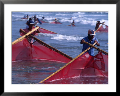 Net Fishing For Brine On Southern Coast, North Of Salinas, Salinas, Ecuador by John Maier Jr. Pricing Limited Edition Print image