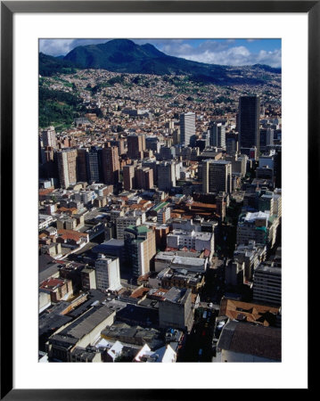 City Centre With South-Eastern Suburbs Visible In Background, Bogota, Colombia by Krzysztof Dydynski Pricing Limited Edition Print image