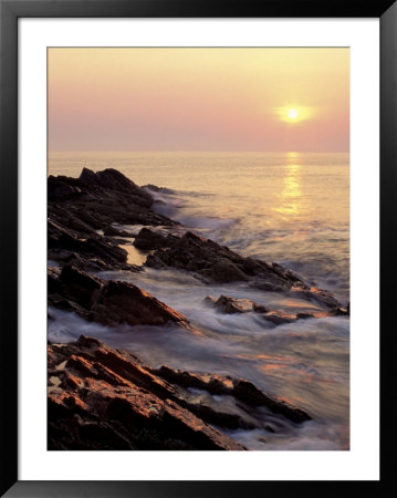 Sunrise From 'Marginal Way', Maine, Usa by Jerry & Marcy Monkman Pricing Limited Edition Print image