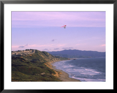 Hang Gliding Over Ocean, Marin County, Ca by Dan Gair Pricing Limited Edition Print image
