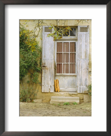 Rustic Door And Bread, Aquitaine, France, Europe by John Miller Pricing Limited Edition Print image