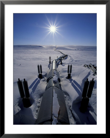 Trans-Alaska Pipeline From Prudhoe Bay To Valdez, Brooks Range, Alaska, Usa by Hugh Rose Pricing Limited Edition Print image