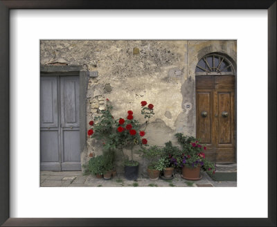 Tuscan Doorway In Castellina In Chianti, Italy by Walter Bibikow Pricing Limited Edition Print image